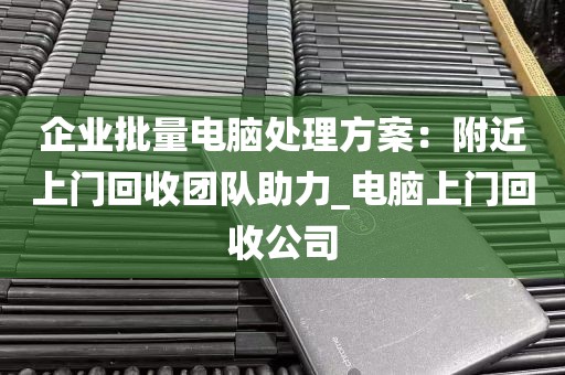 企业批量电脑处理方案：附近上门回收团队助力_电脑上门回收公司